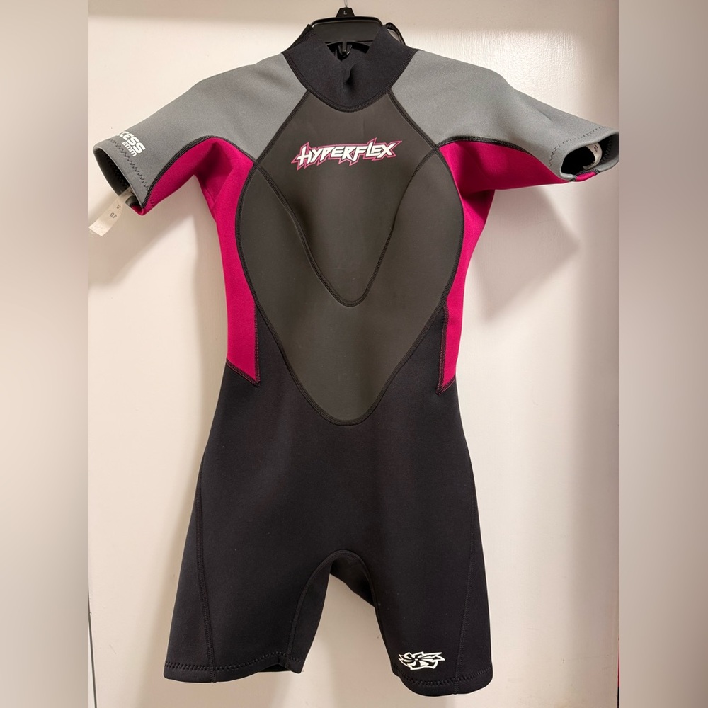Woman iSwim Wetsuit - Black and Pink